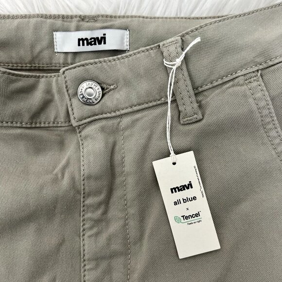 Mavi Womens 26 Beige Miracle High Rise Wide Leg Jean Soft Twill Tencel - Picture 9 of 9